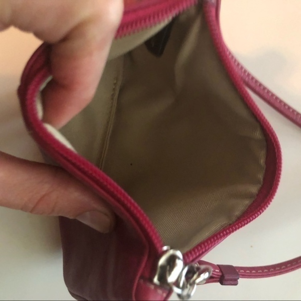 👛 COACH 👛 pink leather wristlet - Picture 5 of 6